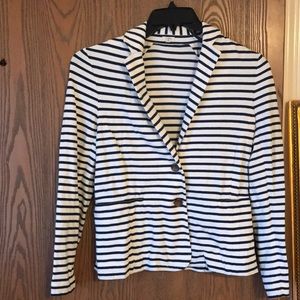 J. Crew Striped Maritime Blazer